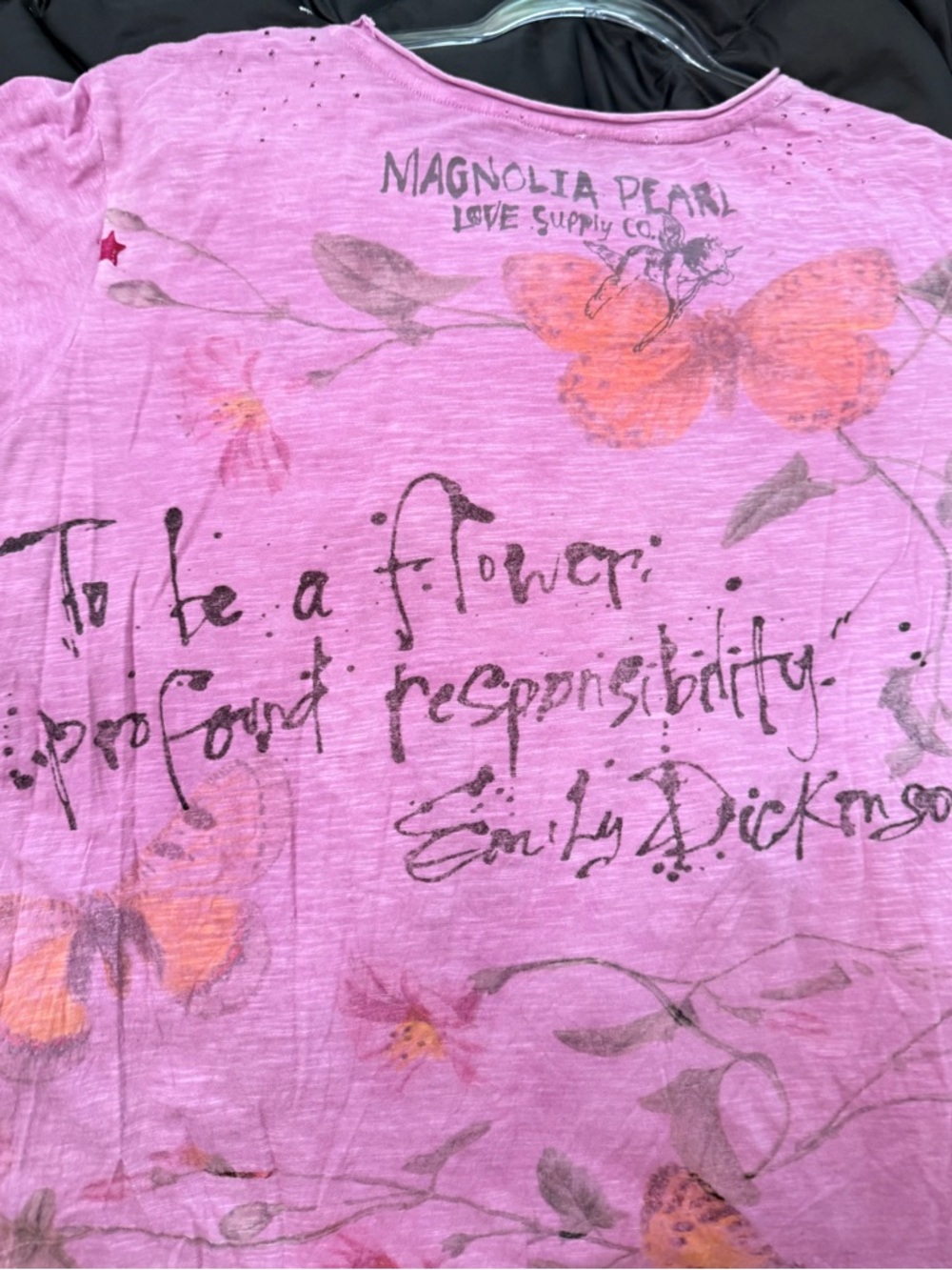 Magnolia Pearl Pink Profound Responsibility tee OS Worn 1X Excellent Condition - Picture 7 of 11